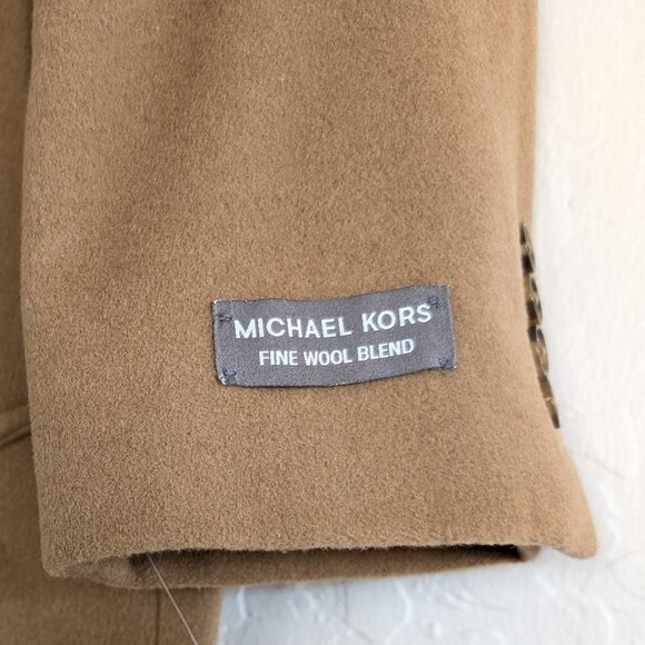 MICHAEL KORS Overcoat Men's 40R Madison Camel‎ Lined Classic Topcoat Classic - Picture 2 of 13